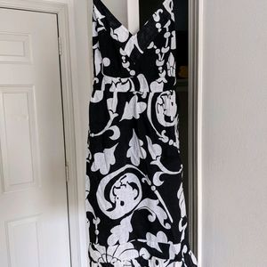 Black and white summer dress